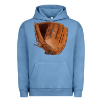 Pigment Pebble Blue baseball glove Urban Hoodie - FaDigitalArtStudio