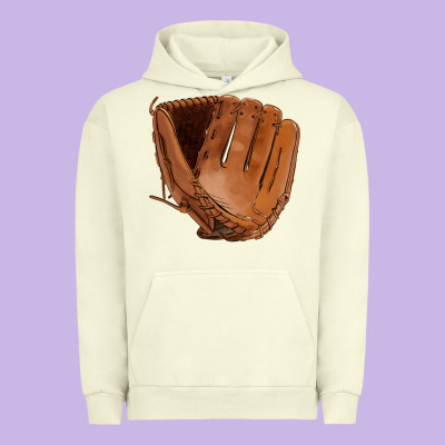 Baseball Glove Urban Hoodie Designed By Fadigitalartstudio