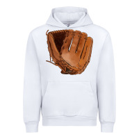 White baseball glove Urban Hoodie - FaDigitalArtStudio