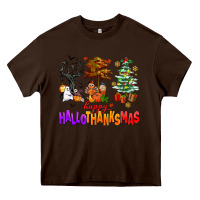 Happy Hallothanksmas Trees Heavy Core Tee | Teevron