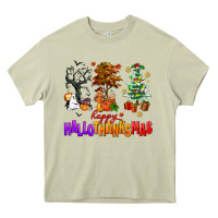 Mossy happy hallothanksmas trees Heavy Core Tee - AdoDesignShop