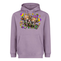 Lavender Mardi Gras Heifers Heavyweight Hoodie - HowdyJamesFarm