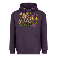 Plum Mardi Gras Heifers Heavyweight Hoodie - HowdyJamesFarm