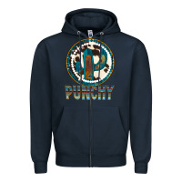 Navy Punchy Zipper Hoodie - Bettercallsaul