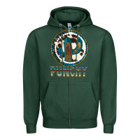 Sports Green Punchy Zipper Hoodie - Bettercallsaul