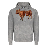 Cloud Rock red angus cow Vintage Hoodie - LillyAllenDesigns