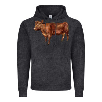 Vintage Black red angus cow Vintage Hoodie - LillyAllenDesigns
