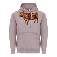 Vintage Zinc red angus cow Vintage Hoodie - LillyAllenDesigns