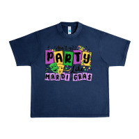 Navy aint no party like mardi gras Urban Heavy Tee - MaliasSmallBusiness