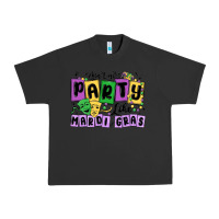 Pigment Black aint no party like mardi gras Urban Heavy Tee - MaliasSmallBusiness