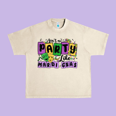 Aint No Party Like Mardi Gras Urban Heavy Tee Designed By Maliassmallbusiness