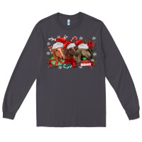 Smoke christmas horses Long Sleeve Tee - MaliasSmallBusiness