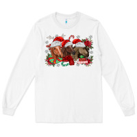White christmas horses Long Sleeve Tee - MaliasSmallBusiness