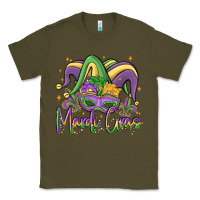 Army Green mardi gras Classic Tee - MaliasSmallBusiness