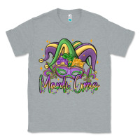 Heather Grey mardi gras Classic Tee - MaliasSmallBusiness