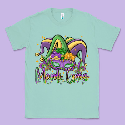 Mardi Gras Classic Tee Designed By Maliassmallbusiness
