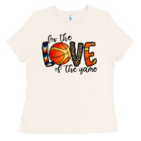Bone for the love of the game basketball Ladies Tee - CowhideDigitalArt