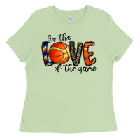 Matcha for the love of the game basketball Ladies Tee - CowhideDigitalArt