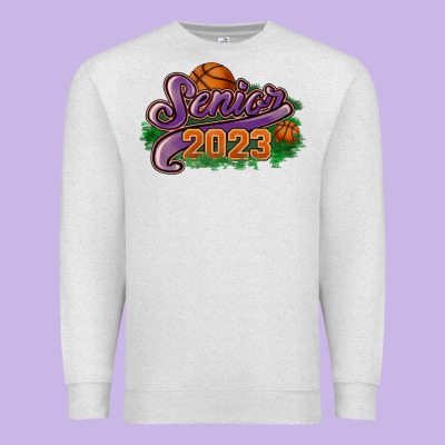 Senior 2023 Basketball Premium Sweatshirt Designed By Howdyjamesfarm