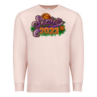 Pale Pink Senior 2023 basketball Premium Sweatshirt - HowdyJamesFarm