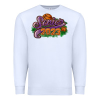 White Senior 2023 basketball Premium Sweatshirt - HowdyJamesFarm
