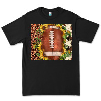 Black football leopard cowhide sunflower Premium Tee - JahusDesignShop