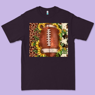 Football Leopard Cowhide Sunflower Premium Tee Designed By Jahusdesignshop
