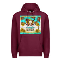 Burgundy wranglin mama Premium Hoodie - TumblerDesignByShophia