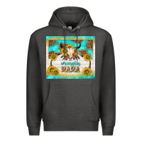 Charcoal Heather wranglin mama Premium Hoodie - TumblerDesignByShophia