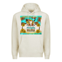 Oatmeal Heather wranglin mama Premium Hoodie - TumblerDesignByShophia