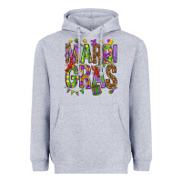 Heather Grey Mardi Gras Heavyweight Hoodie - HowdyJamesFarm