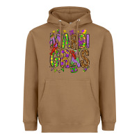 Toasted Coconut Mardi Gras Heavyweight Hoodie - HowdyJamesFarm