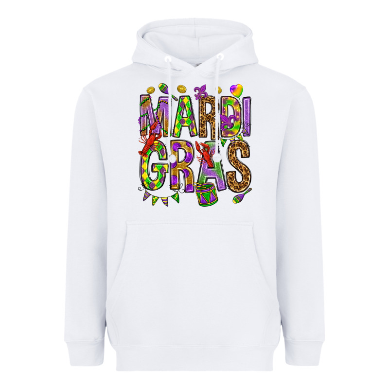 Mardi Gras Heavyweight Hoodie by HowdyJamesFarm | Teevron
