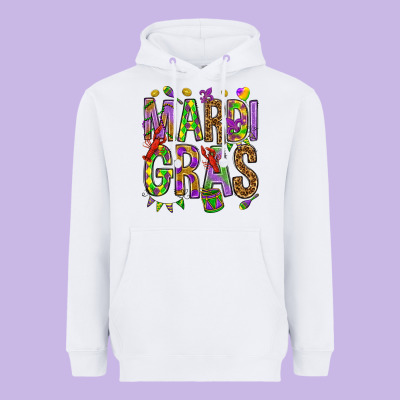 Mardi Gras Heavyweight Hoodie Designed By Howdyjamesfarm
