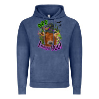 Vintage Denim Moo i mean boo Cow Vintage Hoodie - NancyCooperArtShop