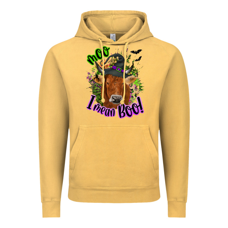 Moo I Mean Boo Cow Vintage Hoodie by NancyCooperArtShop | Teevron