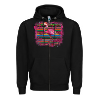 Black Flamingo Christmas Zipper Hoodie - Bettercallsaul