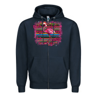 Navy Flamingo Christmas Zipper Hoodie - Bettercallsaul