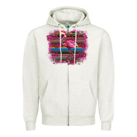 Oatmeal Heather Flamingo Christmas Zipper Hoodie - Bettercallsaul