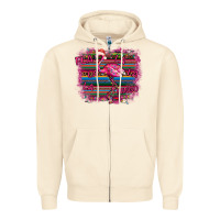 Sandshell Flamingo Christmas Zipper Hoodie - Bettercallsaul