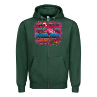 Sports Green Flamingo Christmas Zipper Hoodie - Bettercallsaul