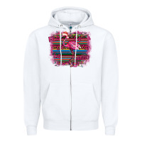 White Flamingo Christmas Zipper Hoodie - Bettercallsaul