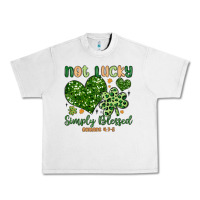 Lunar Rock not lucky simply blessed Urban Heavy Tee - MaliasSmallBusiness
