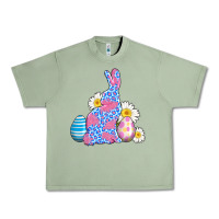 Oil Green easter bunny wıth easter eggs Urban Heavy Tee - AdoDesignShop
