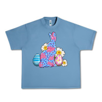 Pebble Blue easter bunny wıth easter eggs Urban Heavy Tee - AdoDesignShop