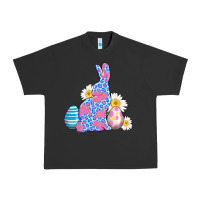 Pigment Black easter bunny wıth easter eggs Urban Heavy Tee - AdoDesignShop