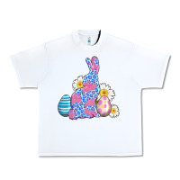 White easter bunny wıth easter eggs Urban Heavy Tee - AdoDesignShop