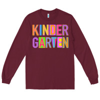 Burgundy kindergarten Long Sleeve Tee - NancyCooperArtShop