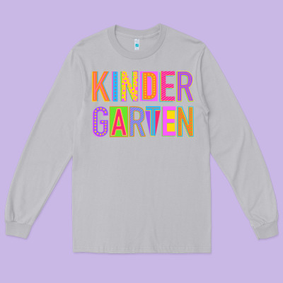 Kindergarten Long Sleeve Tee Designed By Nancycooperartshop
