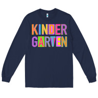 Navy kindergarten Long Sleeve Tee - NancyCooperArtShop
